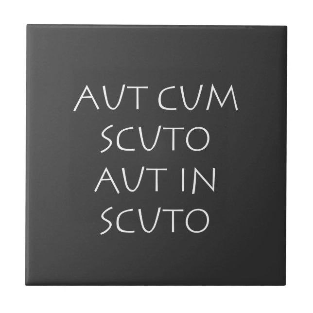 Aut cum scuto aut in scuto fliese (Vorderseite)