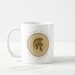 Aut Viam Inveniam Aut Faciam - Roman Helmet Kaffeetasse