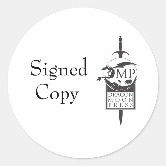 Auteur autocollants "copie signée" (Devant)