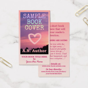 Auteur Promotion Grand Livre Couverture Rose Ombre