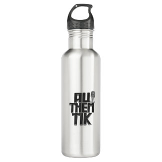 Authemtik Black Logo Bouteille d'eau en acier inox