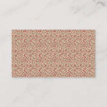 Authentic 1940s Muted Burgundy Floral Sprig 