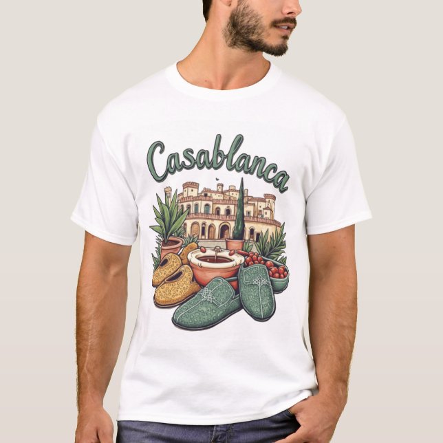 Authentic Casablanca T-shirt - Culture marocaine (Devant)