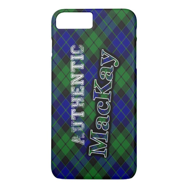 Authentic Clan MacKay Scottish Tartan Design Case-Mate iPhone Hülle (Rückseite)