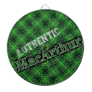 Authentic Scottish Clan MacArthur Tartan Dartboard Dartscheibe