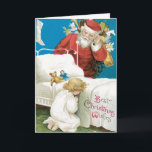 Authentic Vintage Christmas Cards - Santa Feiertagskarte<br><div class="desc">Old Fashion Christmas Cards hat eine Warmwarth with Them. Special Christmas Cards for special people. Seasons Greetings and Holiday Wishes</div>