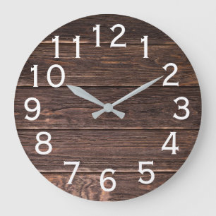Authentisch aussehender horizontaler Druck aus dun Große Wanduhr