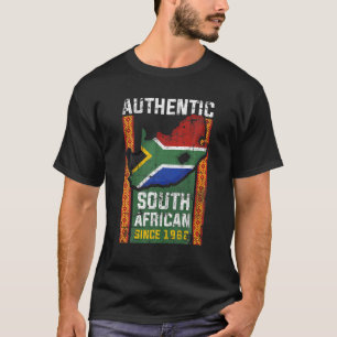 Authentisch Südafrika Seit 1962 Geburtstag BHM Di T-Shirt