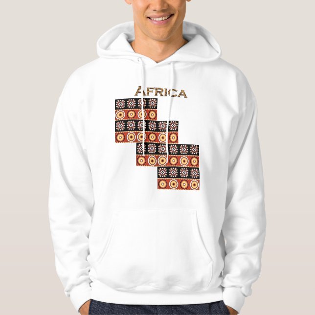 Authentische afrikanische Motive aus unserer AFRIC Hoodie (Vorderseite)