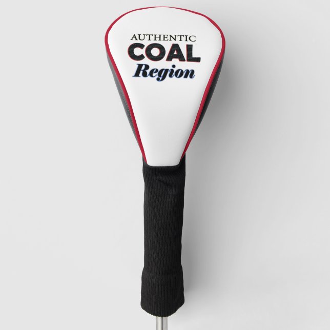 Authentische Kohleregion Golf Headcover (Vorderseite)