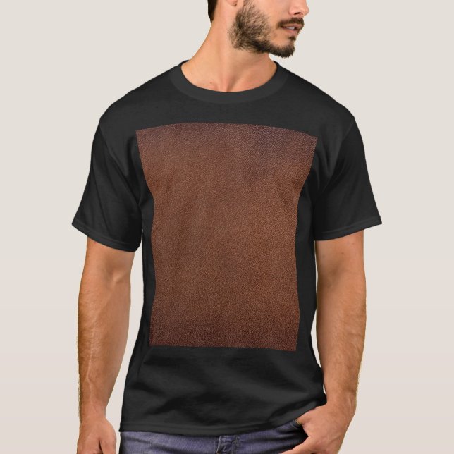 Authentische Ledertextur, echter Hintergrund. T-Shirt (Vorderseite)