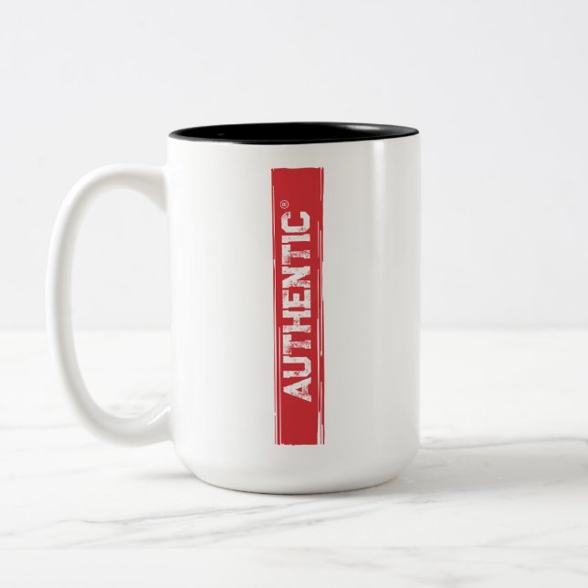 Authentische Marke Zweifarbige Tasse (Links)