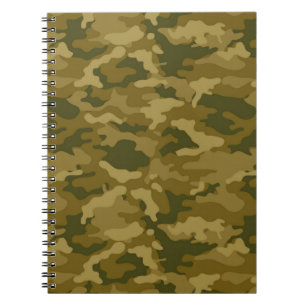 Authentische militärische Camouflage der Grünen Ar Notizblock