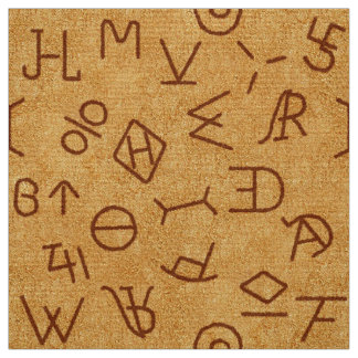 Authentische Wild-West-Rindermarken Stoff