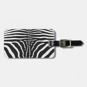 Authentische Zebra-Skin-Printwerbung - Schwarz-wei Gepäckanhänger