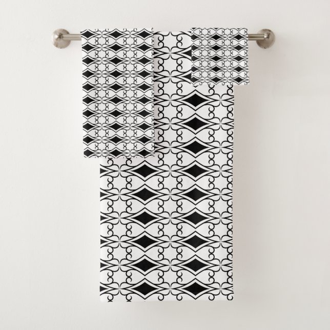 Authentischer Art Deco Stil der 20er Jahre Badhandtuch Set (Insitu)