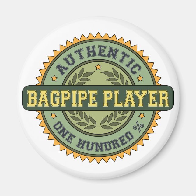 Authentischer Bagpipe-Player Magnet (Vorne)