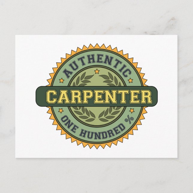 Authentischer Carpenter Postkarte (Vorderseite)