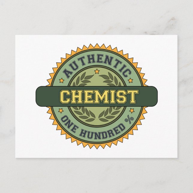 Authentischer Chemist Postkarte (Vorderseite)