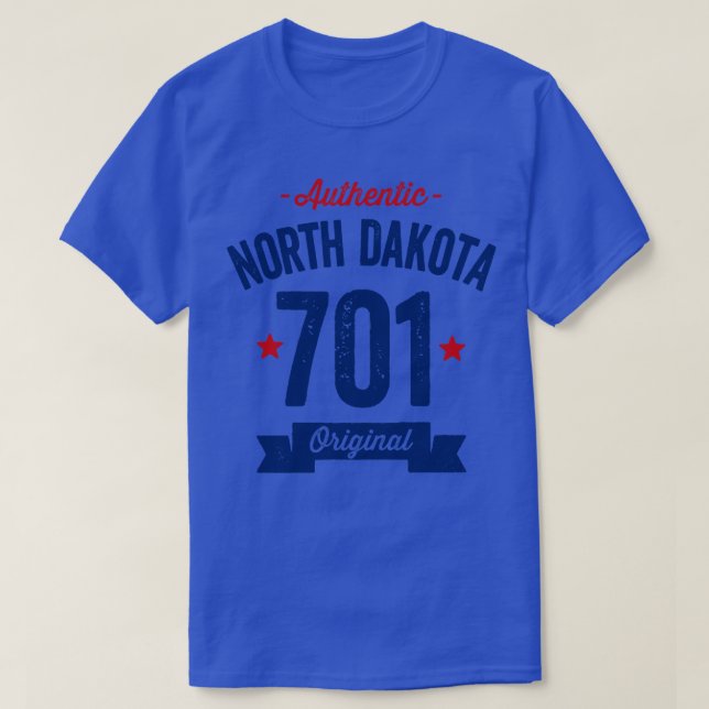 Authentischer Code North Dakota 701 T-Shirt (Design vorne)