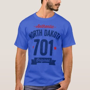 Authentischer Code North Dakota 701 T-Shirt