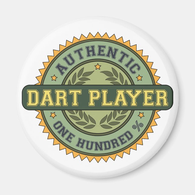 Authentischer Dart Player Magnet (Vorne)
