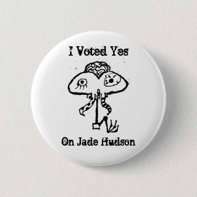 Authentischer der Jade-Hudson-Knopf Button (Vorderseite)