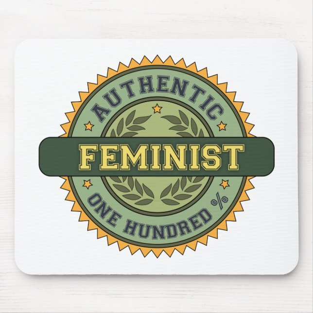 Authentischer Feminist Mousepad (Vorne)
