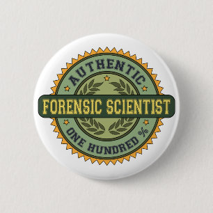 Authentischer gerichtlicher Wissenschaftler Button