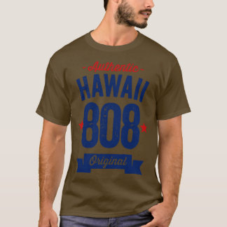Authentischer Hawaii 808 Bereichscode T-Shirt
