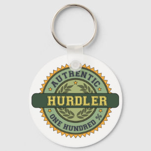 Authentischer Hürdenspringer Schlüsselanhänger