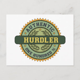 Authentischer Hurdler Postkarte