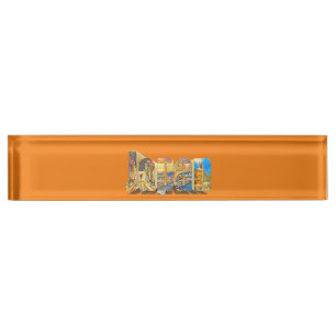Authentischer japanischer Retro-Vintager Stil Namensplakette