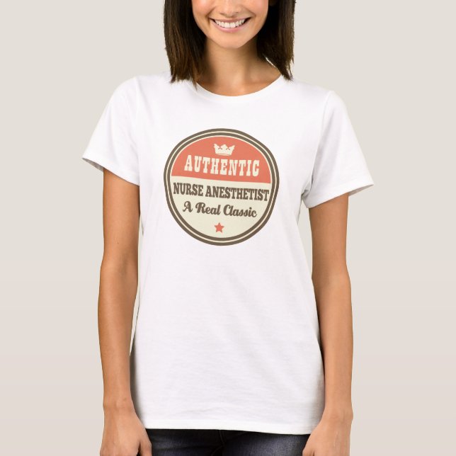 Authentischer Krankenschwesteranesthetist-Vintage T-Shirt (Vorderseite)