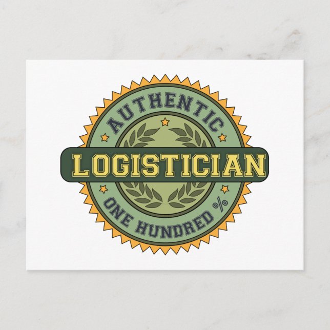 Authentischer Logistiker Postkarte (Vorderseite)