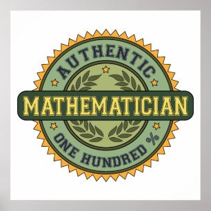 Authentischer Mathematiker Poster
