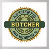 Authentischer Metzger