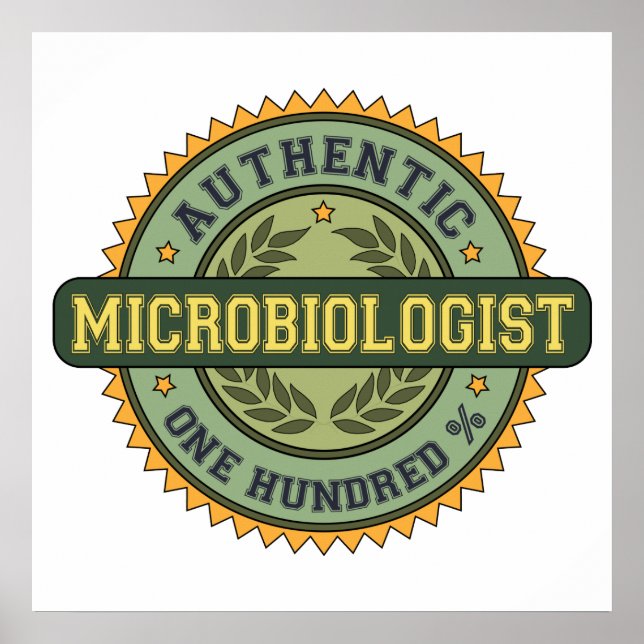 Authentischer Mikrobiologe Poster (Vorne)