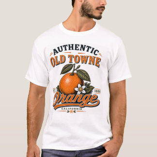Authentischer Old Towne Orange Druck T-Shirt