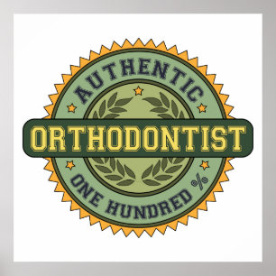 Authentischer Orthodontist Poster