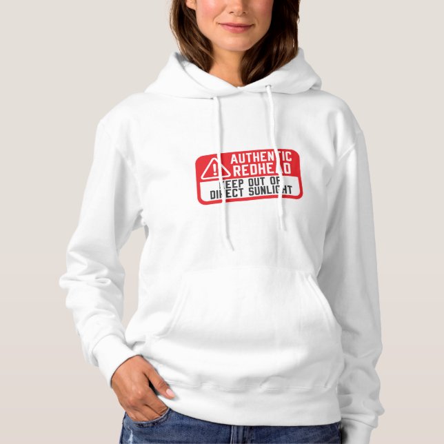 Authentischer Rotkopf Behielt aus direktem Sonnenl Hoodie (Vorderseite)