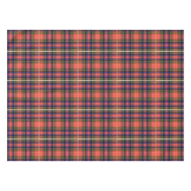 Authentischer schottischer Clan Kariert Tartan Tischdecke (Vorderseite (Horizontal))