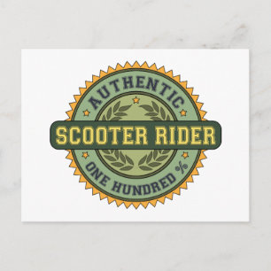 Authentischer Scooter Postkarte