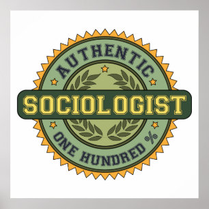 Authentischer Soziologe Poster