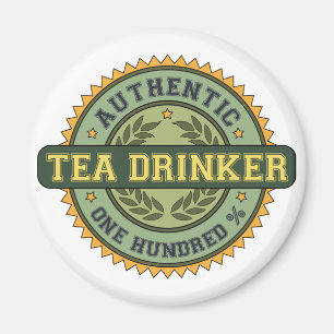 Authentischer Tea Drinker Magnet