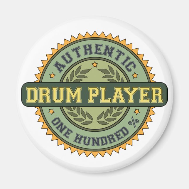 Authentischer Trommel-Player Magnet (Vorne)