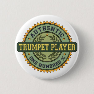 Authentischer Trompeter Button