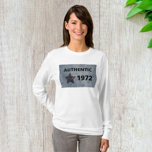 Authentisches 1972 Vintages Star Retro-Geburtstags T-Shirt