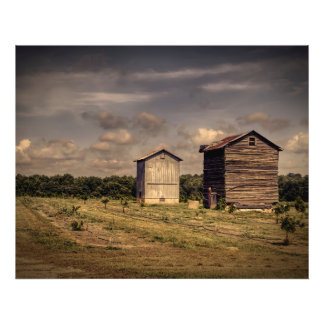 Authentisches altes Paar von Tabakläden. Fotodruck