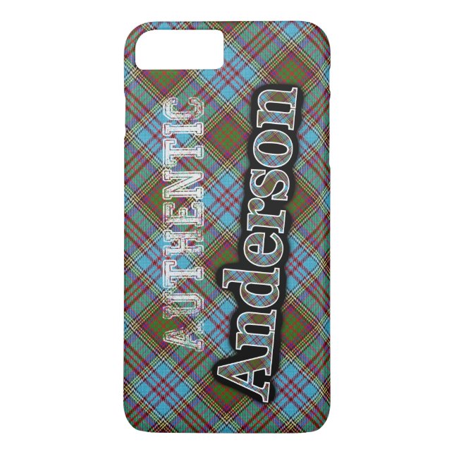 Authentisches Clan Anderson Scottish Tartan Design Case-Mate iPhone Hülle (Rückseite)